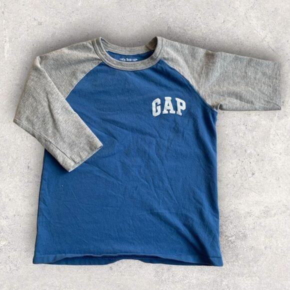 Gap kids 3/4 length sleeve t-shirt size 5 - Picture 1 of 3